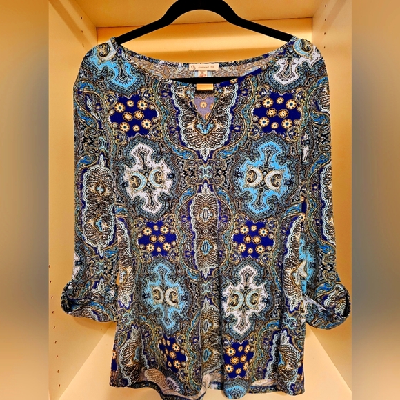 Dress Barn Tops - Dress barn soft flowy top size XL